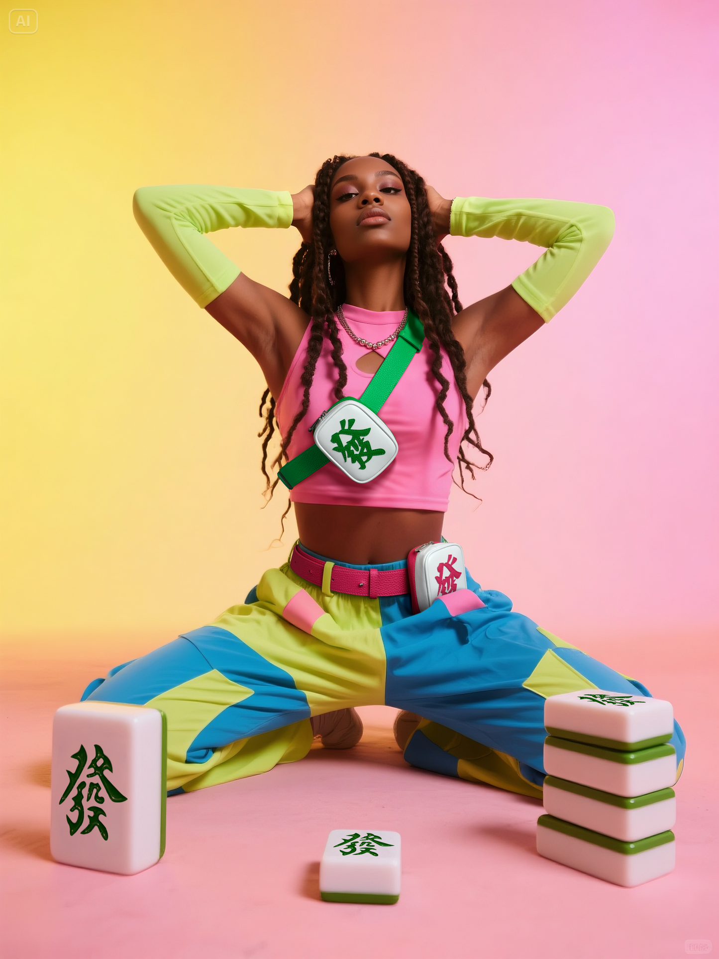 Get Rich Bag (Gift Set) - Jade Green|翡翠亮綠色小發財包(全能穿搭套裝)