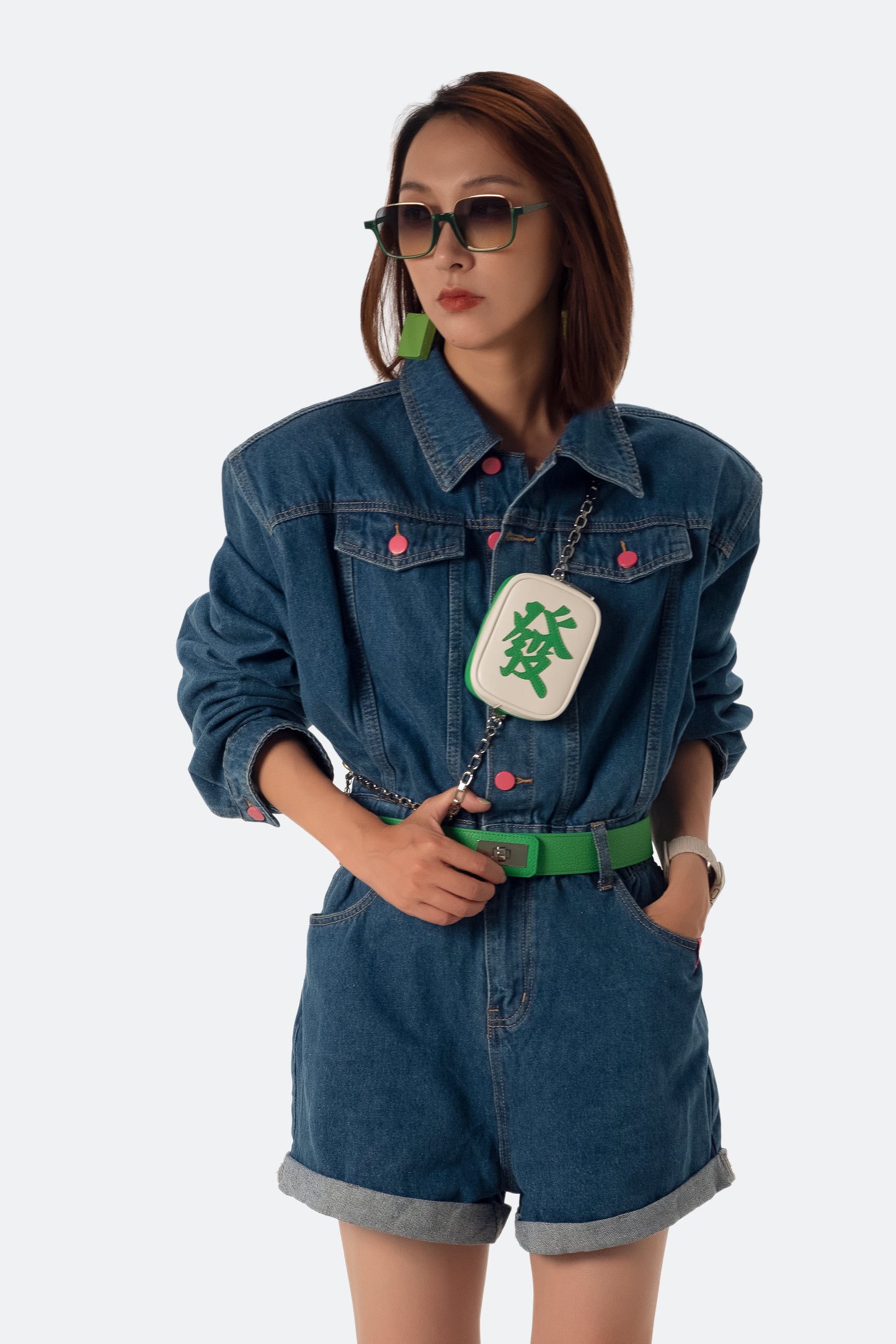 Get Rich Bag (Gift Set) - Jade Green｜翡翠亮綠色小發財包（全能穿搭套裝）