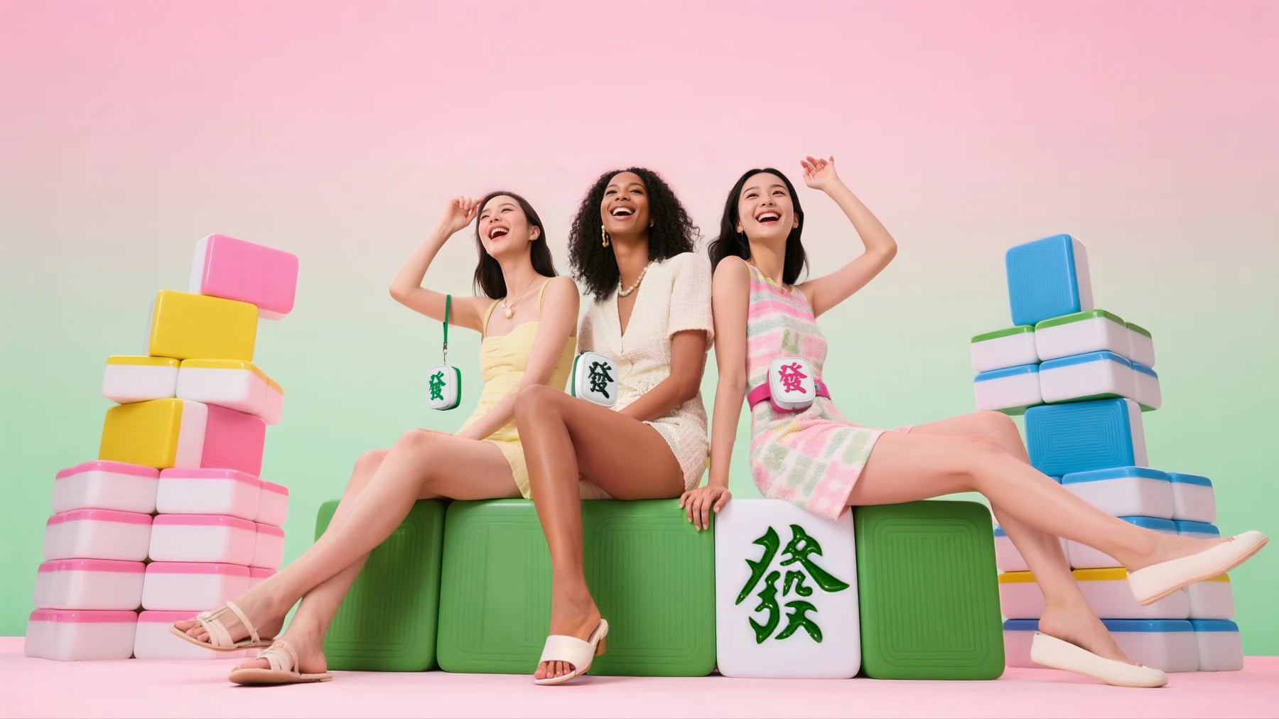 LAOGUI Studio Get Rich series styling — how a lucky charm like the Get Vibe Charm pairs with the brand's bags, curated by uniQverse