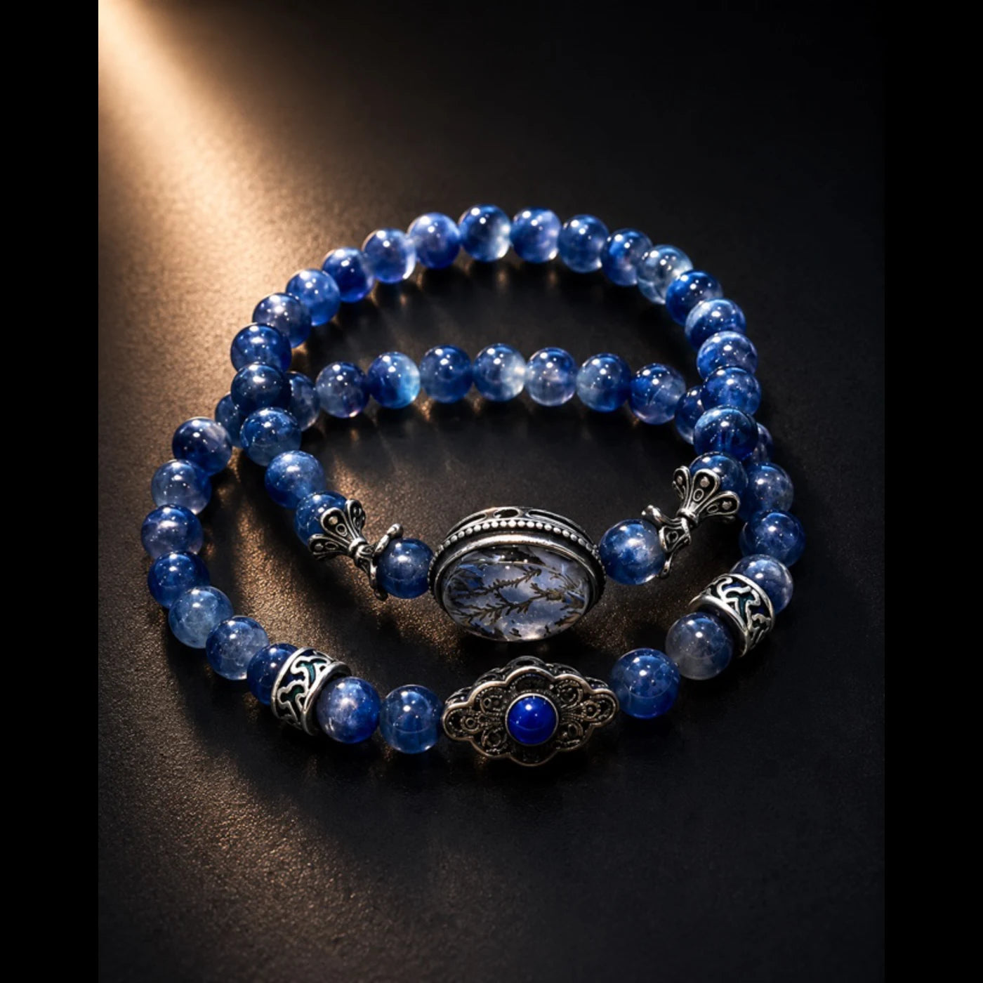 Crystal pieces with a celestial reading.