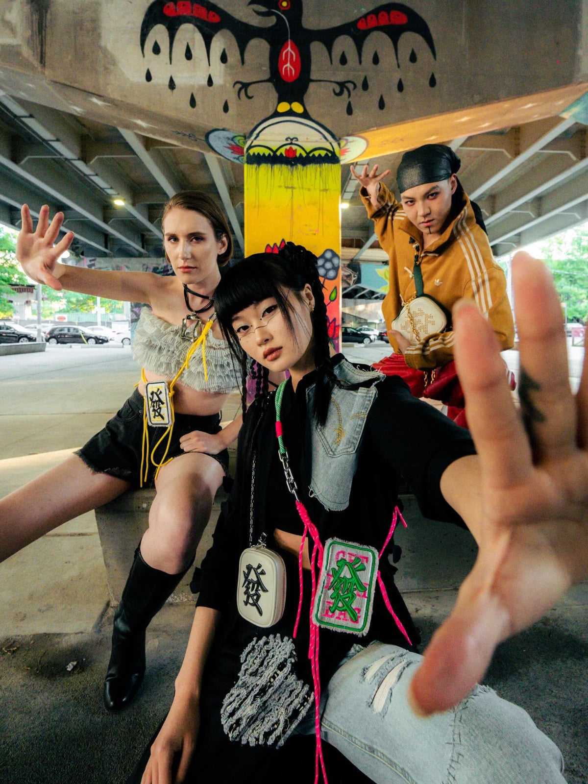Get Rich Bit Bag worn at Fashion Art Toronto 2026 runway by LAOGUI Studio, curated by uniQverse